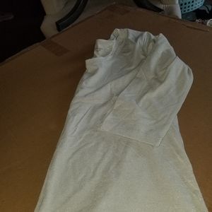 Silver three quarter sleeve shirt